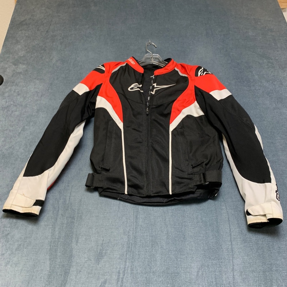 Alpinestar Stella Motorcycle Jacket Women Small Black White Full Zip Mesh Lined